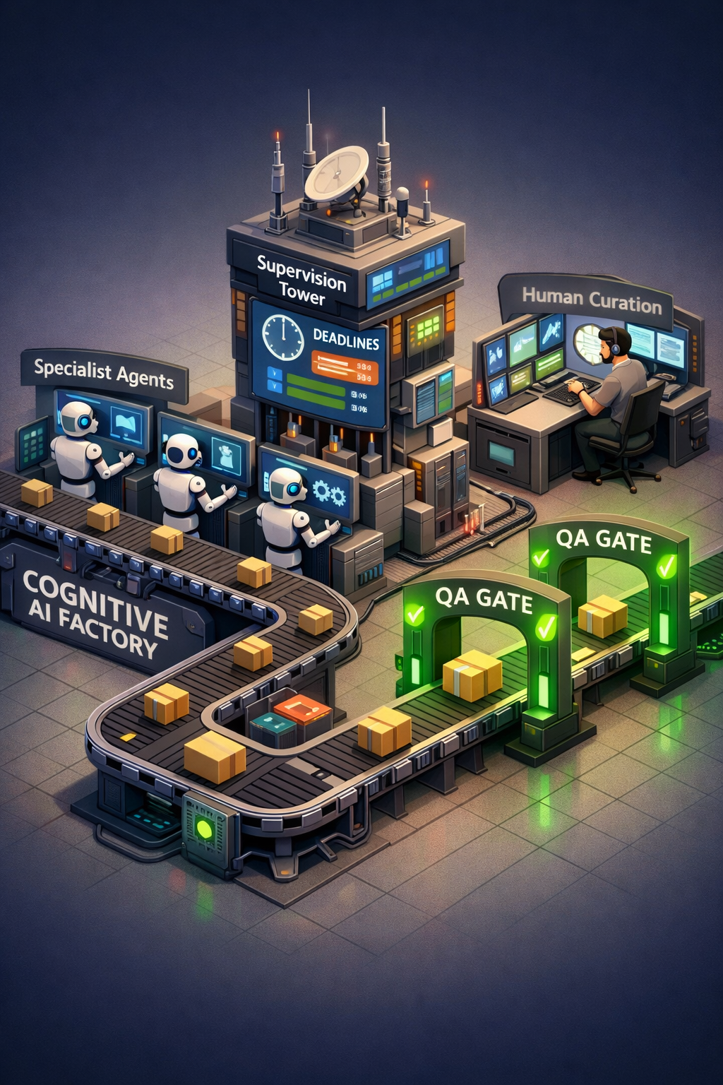 Fluxo completo da fábrica cognitiva